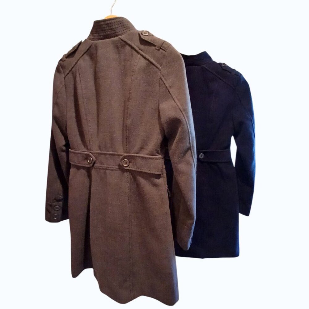 Buy 2 for $35 - Identical H & M Tailored Long Jackets (Dark Gray & Navy) - Picture 3 of 7